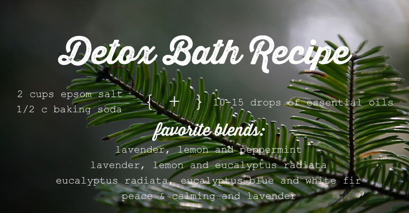 detox bath recipe using young living essential oils
